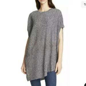 Eileen Fisher Asymmetrical Hemp Tunic Top Size Large/XL